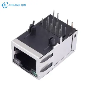 1000M เครือข่าย Gigabit Transformer Ethernet Connector RJ45