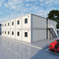 Edificio de Oficinas Prefabricado de Dos Pisos con Certificación CE, Casa Móvil, Dormitorio Modular para Personal, Taller, Hotel