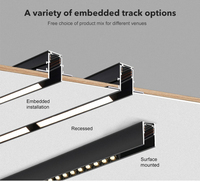 Prix de gros d'usine 10W 48V Spot magnétique à LED Aimant sur rail Système d'éclairage sur rail Fabricants de LED pour rail Ensemble de plafond