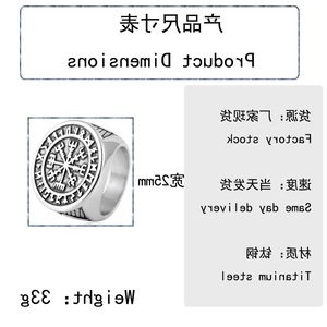 yunnique Nordic Viking Stainless Steel <b>Ring</b> Men's Geometric Cross Design Gift Jewelry <b>Titanium</b> Steel Cast <b>Ring</b> - Product Image 2