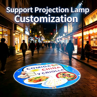 Projecteur de logo LED IP65 rotatif personnalisé en alliage d'aluminium projecteur publicitaire Projection Gobo pour affichage de logo au mur et au sol