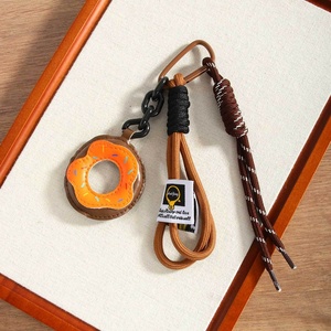 Cinturino per cellulare in pelle resistente da centoventi centimetri con gancio in metallo e portachiavi, accessorio per telefono - Product Image 4