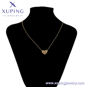 A00915135 Gioielli Xu Ping Delicato Ciondolo a Forma di Cuore in Oro 14K Collana con Pendente in Acciaio Inossidabile - Product Image 6