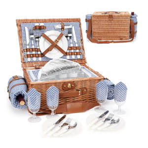 Cesto da Picnic isolato all'ingrosso accetta il logo personalizzato moderno <span class=keywords><strong>cestino</strong></span> da Picnic isolato in <span class=keywords><strong>vimini</strong></span> cestini da Picnic - Product Image 3