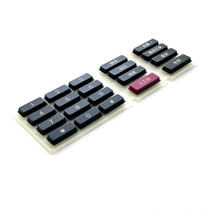 Clavier de calculatrice électronique personnalisé à membrane de contact, touches en caoutchouc conducteur en silicone pour télécommande - Product Image 6
