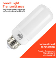 Ampoules LED effet flamme 4 modes scintillants E27 à intensité variable blanc chaud pour décoration de jardin et de terrasse Noël Halloween