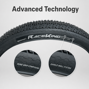 Neumático <span class=keywords><strong>Continental</strong></span> <span class=keywords><strong>Race</strong></span> <span class=keywords><strong>King</strong></span> para Bicicleta de Montaña, 27.5x2.0, 27.5x2.2, 29x2.0, 29x2.2, Tubeless Ready, Plegable, para Bicicletas Eléctricas - Product Image 2