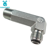 1JN9-L Raccord coudé à 90 degrés en acier inoxydable de haute qualité, extra-long, JIC mâle vers NPT mâle, connecteur et adaptateur hydraulique