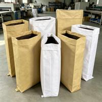 Sacs en papier kraft composites en PP tissé avec doublure en HDPE robuste, conçus sur mesure pour l'emballage du ciment, des colorants et des produits chimiques
