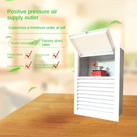 Sortie d'air rectangulaire en alliage d'aluminium à pression positive, volume d'air réglable, pour usage hôtelier, sortie d'air d'alimentation directe d'usine