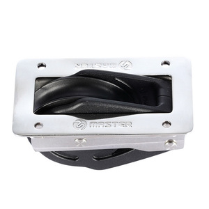 Single Wheel/Deck Exit Stainless Steel Sailboat Pulley SPB-5724F 57mm Wheel Diameter 12mm Wire Diameter <b>Marine</b> <b>Hardware</b> - Product Image 1