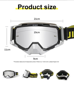 <span class=keywords><strong>Gafas</strong></span> de <span class=keywords><strong>Motocross</strong></span> Blancas con Marco Negro Antivaho, Directas de Fábrica, para Hombres y Mujeres, para Carreras Todoterreno - Product Image 4