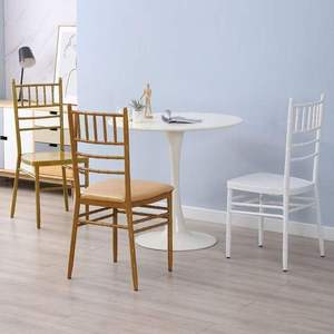 Metallo a buon mercato <span class=keywords><strong>tiffany</strong></span> Chiavari sedie <span class=keywords><strong>argento</strong></span> eventi di nozze sedie e tavoli per la Reception - Product Image 6
