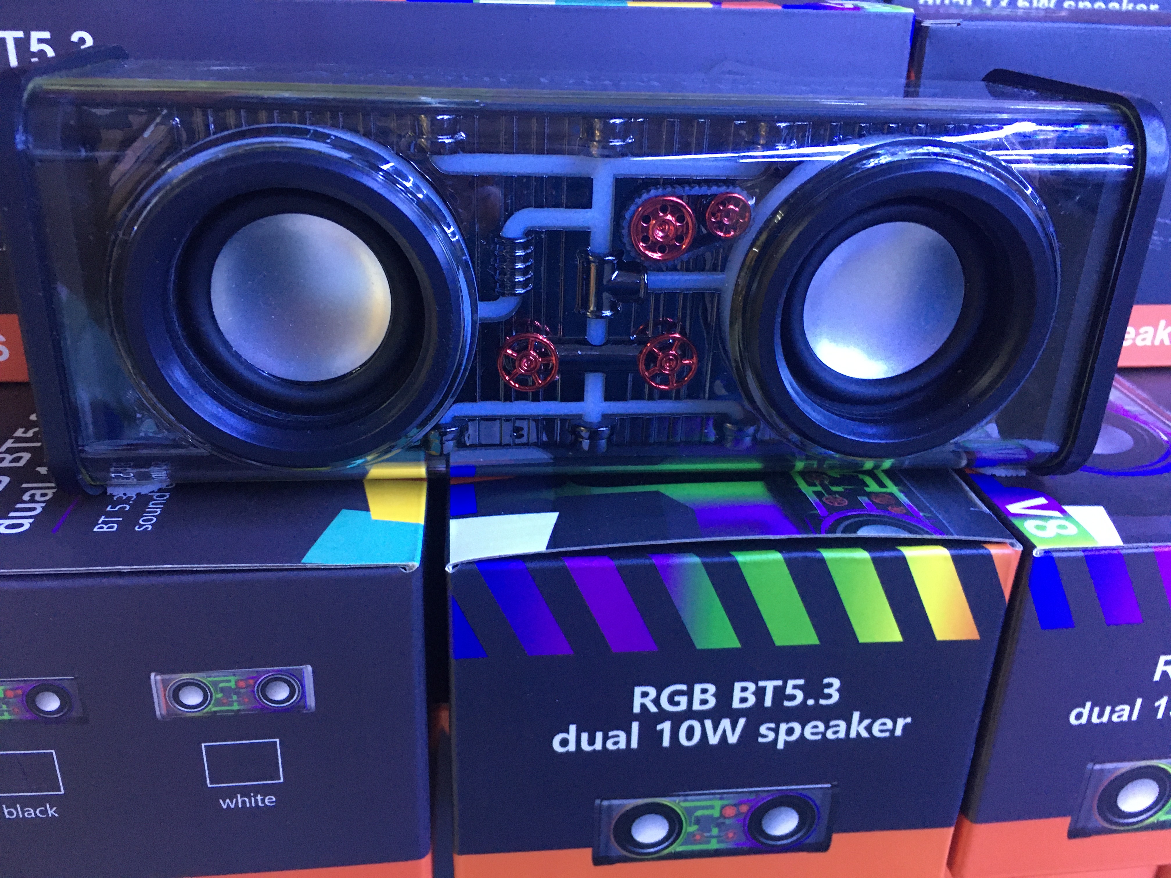 Topsway V8 Transparent Mecha BT Speaker - High Quality Sound