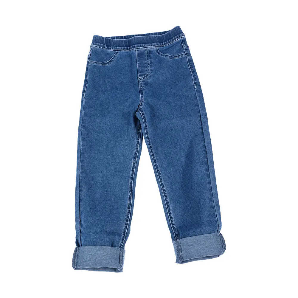 Jeans infantis macios OEM Odm para crianças, jeans para pernas justas, jeans para crianças, 2024