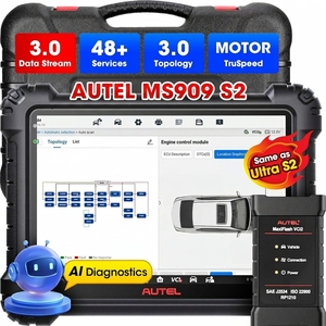 สินค้าในสต็อก US/UK/EU จัดส่งภายใน 3 วัน เครื่องสแกน Autel MS909 S2 อุปกรณ์สแกน obd2 สำหรับยานยนต์ และเครื่องมือวินิจฉัยการตั้งโปรแกรม - Product Image 1