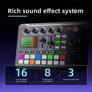 Tarjeta de Sonido EC900 RGB, Mezclador de 16 Bits y 44.1kHz, Interfaz de Audio USB con Batería de 1200mAh <span class=keywords><strong>para</strong></span> Transmisión en Vivo, <span class=keywords><strong>DJ</strong></span> y Creación de Contenido - Product Image 2