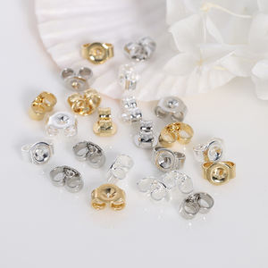 Wholesale Comfortable <strong>Earring</strong> Stoppers Replacement <strong>Locking</strong> Secure <strong>Earring</strong> <strong>Backs</strong> for Jewelry Making Accessories - Product Image 5