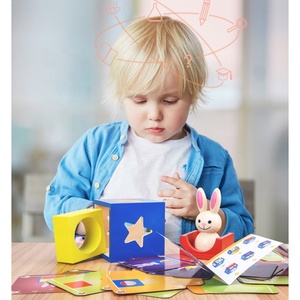 ของเล่นเสริม<span class=keywords><strong>พัฒนา</strong></span>การ กระต่ายน้อยในกล่องวิเศษ ตัวต่อไม้สำหรับเด็กเล็ก เด็กวัยหัดเดิน - Product Image 2