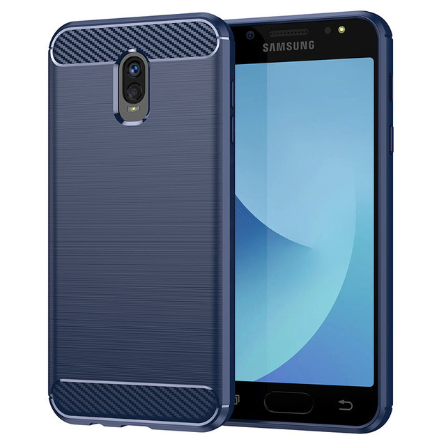 Black Matte Soft TPU Shockproof Phone Case for Samsung Galaxy J2 Pro J3 Prime J4 Core J5 J6 J7 J8 Cell Phone Protection Cover