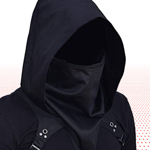 Gorro Cyberpunk con capucha, capa blanca, disfraz de cosplay, estilo callejero, disfraz para juegos de rol, talla para adultos, primavera 2022 - Product Image 2