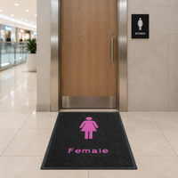 Tapis personnalisé avec logo pour studio de danse, salle de répétition, tapis de sol anti-microbien avec impression de logo signature, cours de danse classique