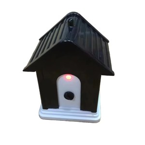 Répulsif sans fil pour l'extérieur et l'intérieur, en forme de nichoir, ultrasonique, pour l'entraînement des animaux de compagnie, contrôle des aboiements des chiens de toutes races et tailles - Product Image 1