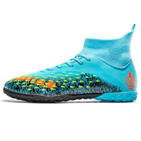 Chaussures de football professionnelles pour hommes à tige haute FG AG, personnalisables ODM, avec crampons longs et courts pour gazon naturel et artificiel