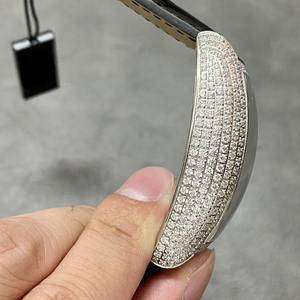 Reloj Mecánico Automático de Lujo al por Mayor, con Movimiento ETA Tourbillon, Esfera con Puntero de Acero Inoxidable, Completamente Engastado con Diamantes, Logotipo Personalizado, Unisex - Product Image 2