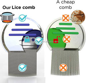 Peine libre de liendres de la mejor calidad al por mayor peine terminador para piojos peine para piojos para niños - Product Image 3