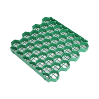 Grille alvéolée en plastique HDPE pour pavage de gravier et gazon, idéale pour allées, parkings et renforcement du sol, coloris noir et vert, garantie 3 ans