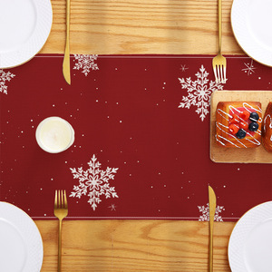 Camino de mesa navideño de tela, decoración navideña para el hogar, mantel, adorno navideño, <span class=keywords><strong>XM</strong></span>-271 - Product Image 2