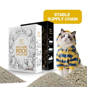 Arena para Gatos de Roca Volcánica de Aglutinación Rápida, Libre de Polvo, Venta al por Mayor de Fábrica OEM ODM, Entrega Rápida - Product Image 1