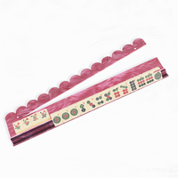 Mahjong américain de luxe multicolore très populaire, avec pousse-pièces en acrylique de 17,5 pouces et support haut de gamme