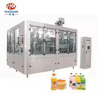 Hoge Snelheid Automatische 500Ml 1l Pet Fles Vloeibare Drank Maken Vulmachine Vruchtensap Productielijn