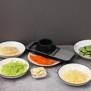 Hachoir à légumes multifonctionnel en acier inoxydable, coupe-légumes manuel, râpe avec planche à découper pour la cuisine <span class=keywords><strong>et</strong></span> le camping - Product Image 2