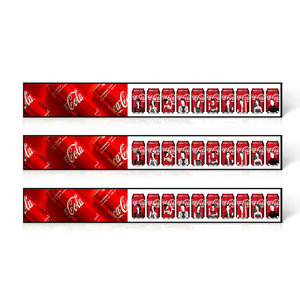 <b>Wall</b> Mounted Super Market Stretched Bar Ultra Wide Advertising LCD <b>Display</b> Screen Monitor WiFi Android OS for Elevator - Product Image 1