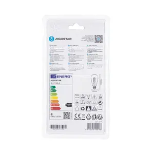 Ampoule LED à filament st64 e27 8w mbar, idéale pour la décoration et un ambiance chaleureuse dans les foyers et les espaces commerciaux. - Product Image 3