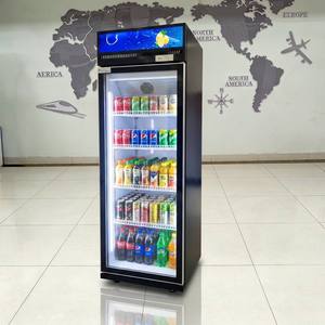 Frigorifero Espositore con Vetro Illuminato e Logo Personalizzato Gratuito, Attrezzatura di Refrigerazione per Negozi di Bevande - Product Image 3