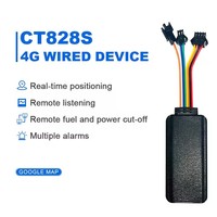 Traceur GPS filaire WiFi 4G+2G pour automobile et moto avec carte SIM, étanche, positionnement en temps réel, autonomie de la batterie <12H