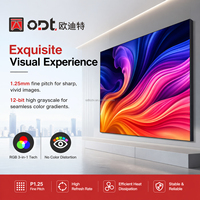 Écran LED 4K UHD P1.25 à pas fin pour intérieur, mur vidéo couleur SMD pour salle de conférence, haute fréquence de rafraîchissement, service frontal, 500 cd