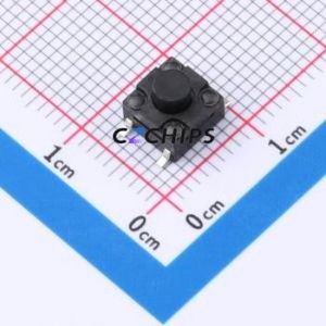 GT-TC120A-H055-L1 Tactile Switch SMD-4P,6.2x6.2mm Switch Single Pole Single Throw Round Button 1.6N Vertical Mount - Product Image 1