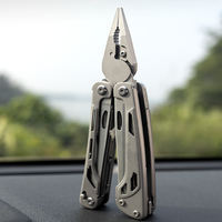 Pince multifonction 16 en 1 en acier inoxydable, pliable, pour la survie, l'EDC, le camping, la coupe de fil, outil industriel