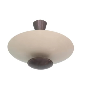 Mid Century Modern 6-Light Ceiling Flushmount Pendant Raw Brass Sputnik Chandelier Fixture con forma ovalada y cuadrada - Product Image 1