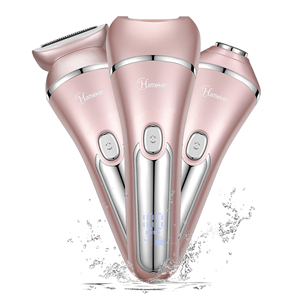 RSCX-9612 เครื่องโกนหนวดสำหรับสุภาพสตรี-แบบพกพา ใช้พลังงานจากแบตเตอรี่ กันน้ำ IPX4 อุปกรณ์กำจัดขน หัวพลาสติกแบบล้างทำความสะอาดได้ กล่องของขวัญ - Product Image 3
