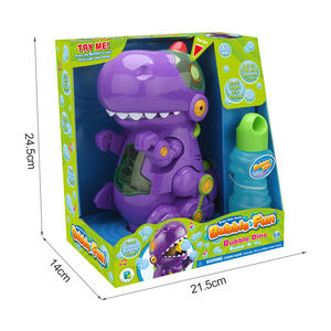 عثرة وتذهب التلقائي دائم فقاعة منفاخ ، ضربة المستمر فقاعة من الديناصور الفم ، آلة فقاعة للأطفال الضوء والصوت - Product Image 5