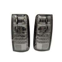 Nouveau projecteur LED pour feux arrière de Land Cruiser LC80 FJ80 90-02, boîtier noir, lentille transparente, ensemble gauche/droite, 6000 lumens