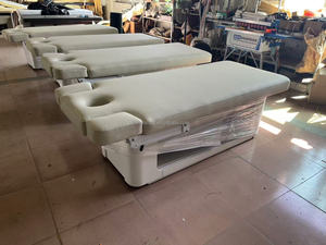 Lit électrique ergonomique de luxe pour <span class=keywords><strong>spa</strong></span> de beauté mobilier de salon de beauté table de massage par base en bois lit de salon de beauté - Product Image 3