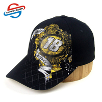 Casquette de baseball unisexe réglable en toile à 6 panneaux, en coton polyester, avec broderie 3D imprimée tropicale