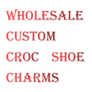 Hot Sale 1pcs PVC White Letter Shoe Charms for Crocs Accessories Women  Sandals Buckle Kids Pins Men Decoration Jeans X-mas Gift